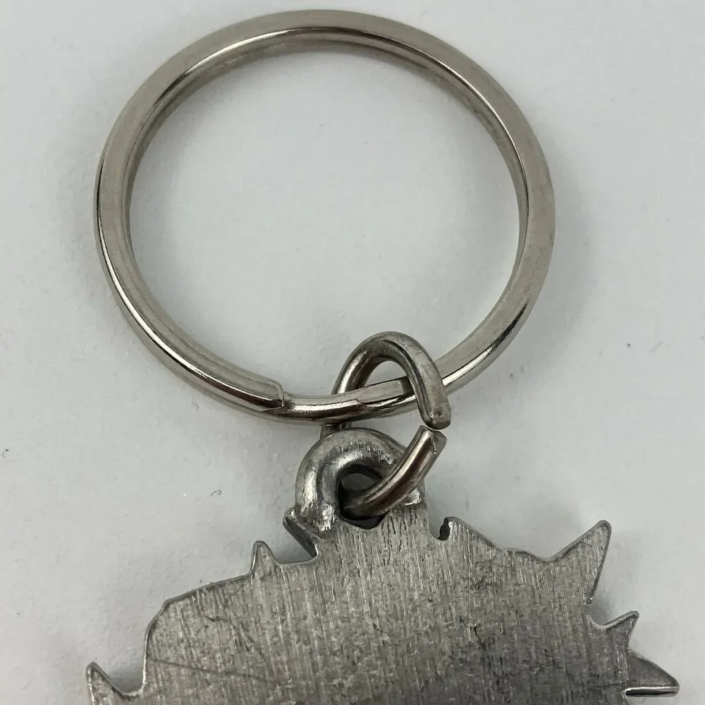 Longaberger Metal Pewter Star Basket Key Chain | 1.5